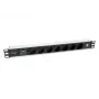 Equip 333315 stroomverdeeleenheid (PDU) 7 AC-uitgangen 1U zwart, zilver