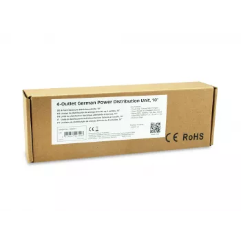 Equip 333311 stroomverdeeleenheid (PDU) 4 AC-uitgangen 1U zwart, zilver