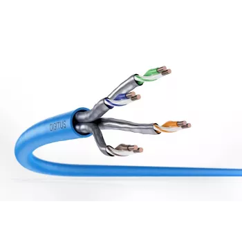 DIGITUS installatiekabel - CAT6a - U/FTP - AWG 23/1 - 100m - blauw