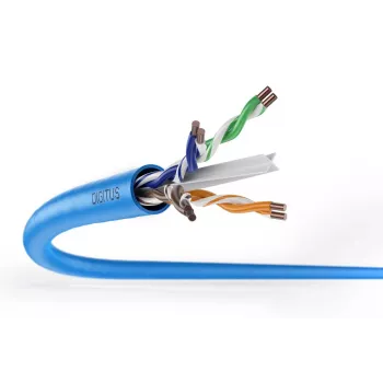 DIGITUS installatiekabel - CAT6a - U/UTP - AWG 23/1 - 305m - lichtblauw
