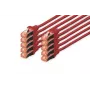 DIGITUS patchkabel kopergeleider - CAT6 - S/FTP - Snagless - 25cm - rood - 10-pack