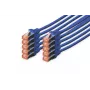 DIGITUS patchkabel - CAT6 - S/FTP - Snagless - Cu - 2m - blauw - 10-pack