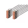 DIGITUS patchkabel - CAT6 - S/FTP - Snagless - 50 cm - grijs - 10-pack