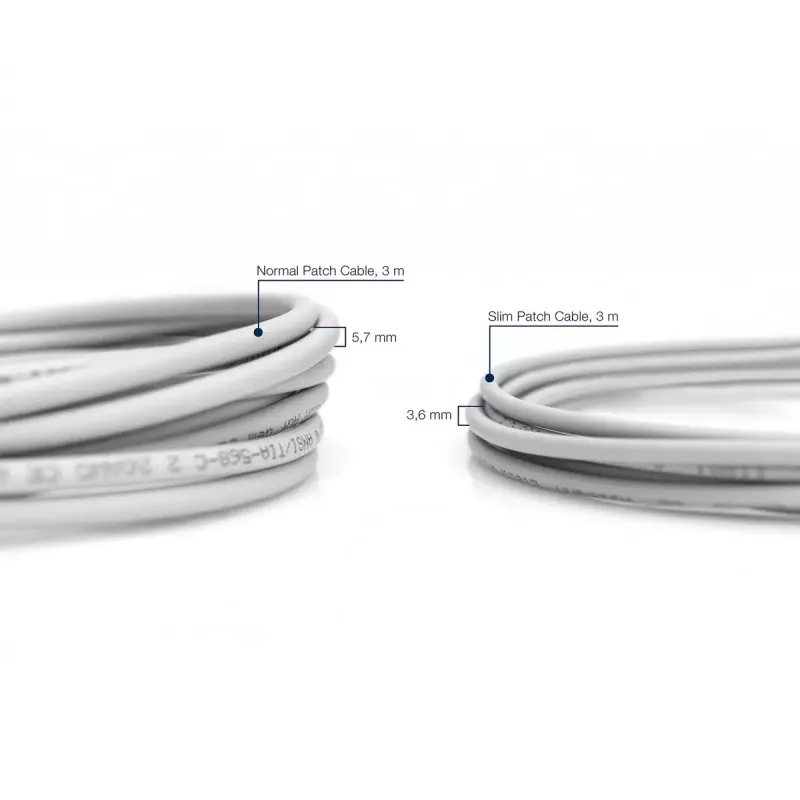 DIGITUS slanke patchkabel - CAT6 - U/UTP - Snagless - Cu - 2m - grijs