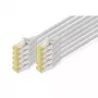 DIGITUS patchkabel - CAT6a - S/FTP - Snagless - Cu - 0,25 m - grijs - 10-pack
