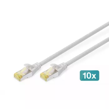 DIGITUS patchkabel - CAT6a - S/FTP - Snagless - 2 m - rood - 10-pack