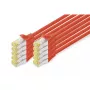 DIGITUS patchkabel - CAT6a - S/FTP - Snagless - 3 m - rood - 10-pack