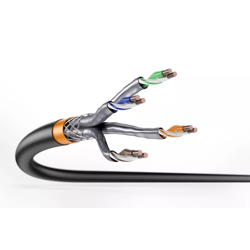 DIGITUS installatiekabel - Cat 7 - S/FTP - AWG 23/1 - 500 m - zwart