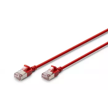 DIGITUS slanke patchkabel - CAT6A - F-FTP - 1 m - rood