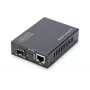 DIGITUS mediaconverter, SFP 10/100/1000Base-T naar SFP open slot, incl. voeding zonder SFP-module