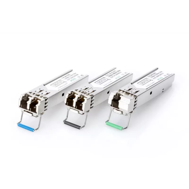 DIGITUS 1,25 Gbit/s SFP-module, tot 20 km singlemode, LC-duplexstekker 1000Base-LX, 1310 nm