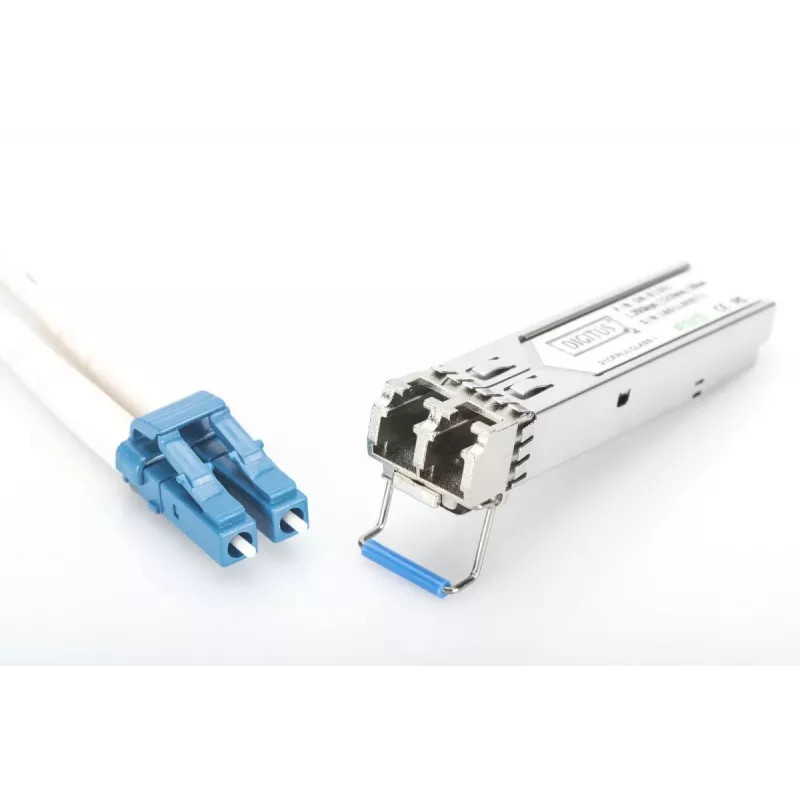 DIGITUS 1,25 Gbit/s SFP-module, tot 20 km singlemode, LC-duplexstekker 1000Base-LX, 1310 nm