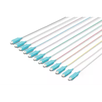 DIGITUS SC fiber pigtail loose buffer 50/125 µ 12 stuks - kleurcode DIN IEC 304 lengte 2 m klasse OM3