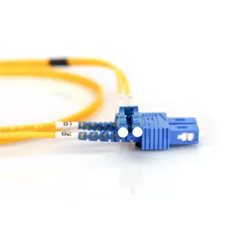 DIGITUS DK-2932-10 glasvezel patchkabel, LC naar SC singlemode OS2 9/125 µm, Duplex, 10 m