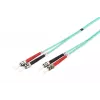 DIGITUS glasvezel-patchkabel, ST naar ST multimode 50/125 µ, duplex lengte 5 m klasse OM3