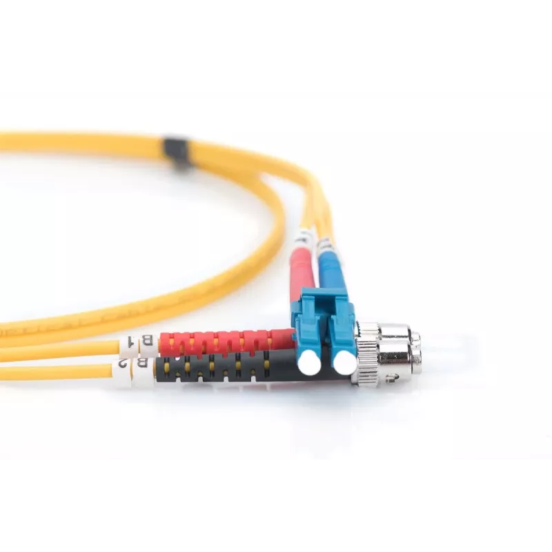 DIGITUS glasvezel-patchkabel, LC naar ST OS2, singlemode 09/125 µ, duplex, lengte 2 m