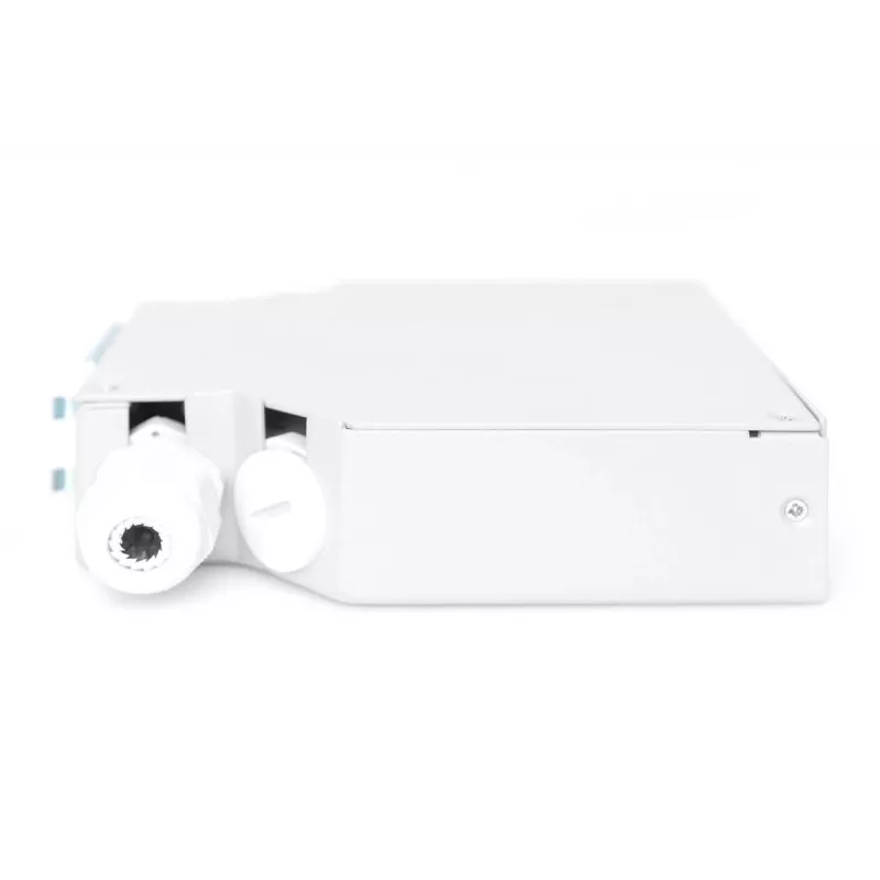 DIGITUS DIN-rail lasdoos voor 6x SC//DX-koppelingen, kleur grijs