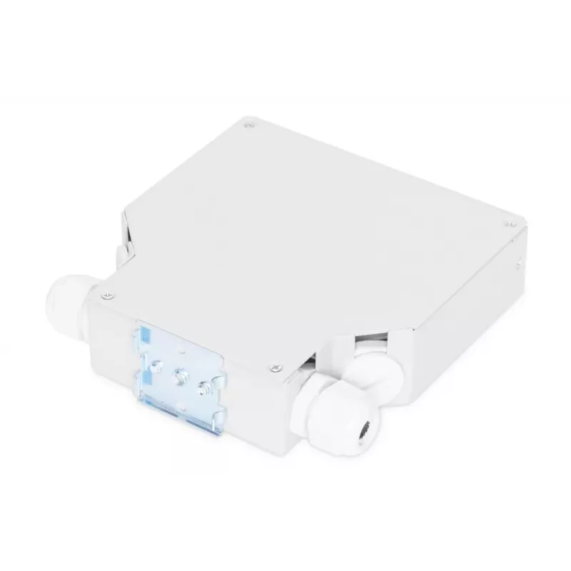 DIGITUS DIN-rail lasdoos voor 6x SC//DX-koppelingen, kleur grijs