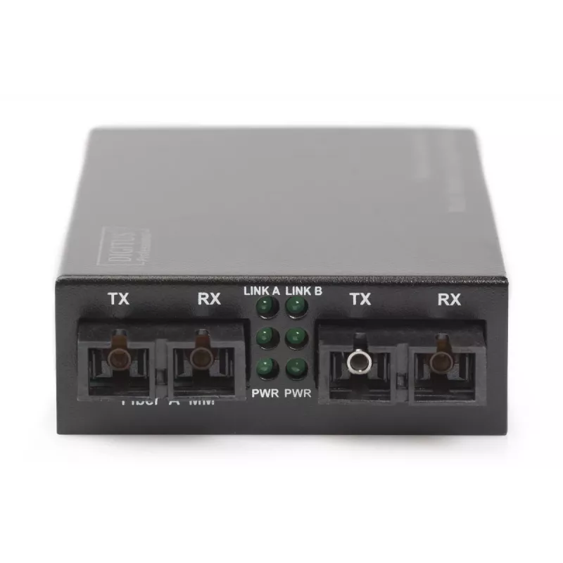DIGITUS multi-/singlemode-mediaconverter gigabit, golflengte: 850 nm 1310 nm 20 km