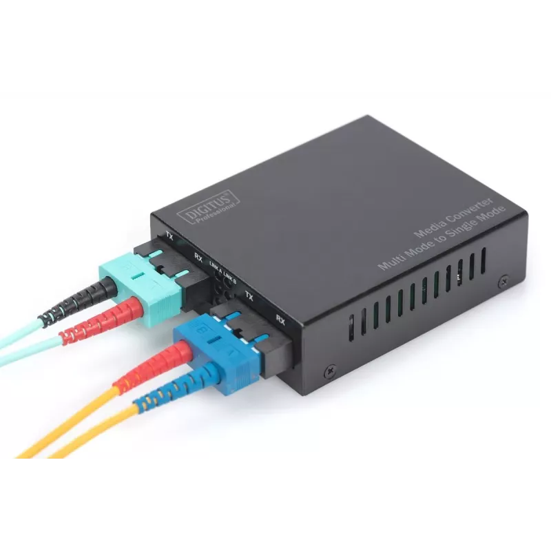 DIGITUS multi-/singlemode-mediaconverter gigabit, golflengte: 850 nm 1310 nm 20 km
