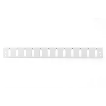 DIGITUS FO frontpaneel Quick Lock 12x SC DX verticaal grijs