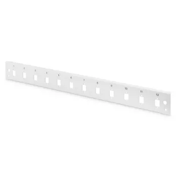 DIGITUS FO frontpaneel Quick Lock 12x LC DX SC SX E2000 SX grijs