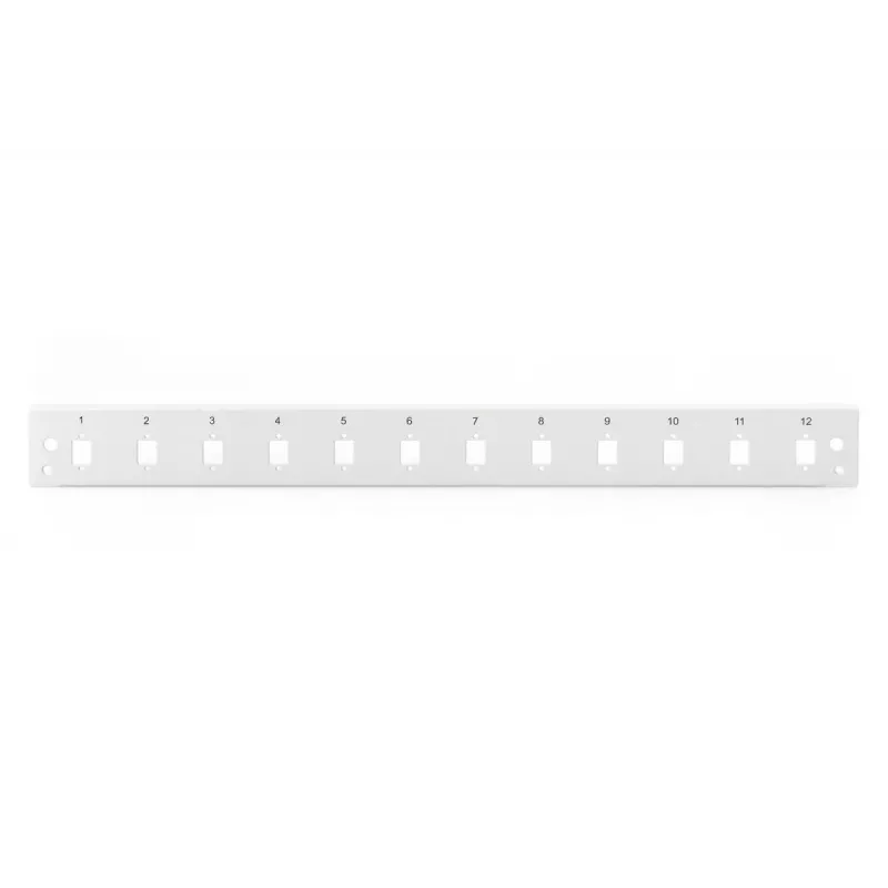 DIGITUS FO frontpaneel Quick Lock 12x LC DX SC SX E2000 SX grijs