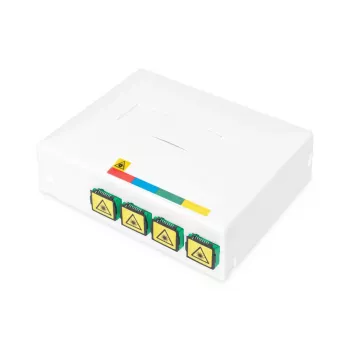DIGITUS FTTH-behuizing, met 4x SC (APC) SX-adapteroppervlak en DIN-railmontage