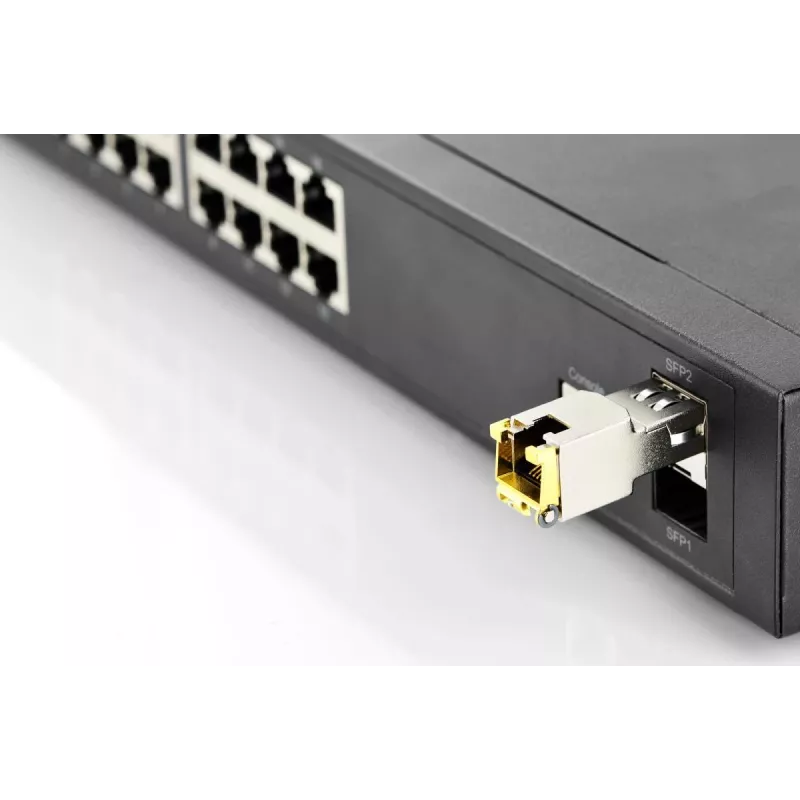 DIGITUS mini GBIC koper SFP-module 10G 100m ondersteunt 10G 5G 2.5G 1G Base-T