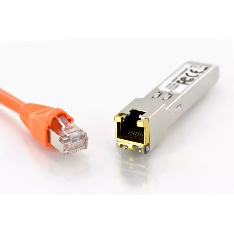 DIGITUS mini GBIC koper SFP-module 10G 100m ondersteunt 10G 5G 2.5G 1G Base-T