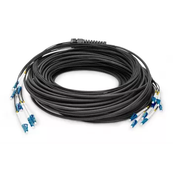 DIGITUS breakout-kabel - 8 vezels SM G.657.A1 LC/UPC-LC/UPC universeel zwart 100m