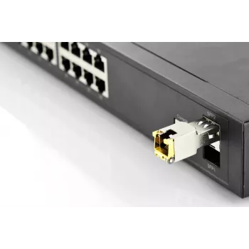 DIGITUS 1,25 Gbps koper-SFP-module RJ45 HP-compatibel 1000 Mbit tot 100 m