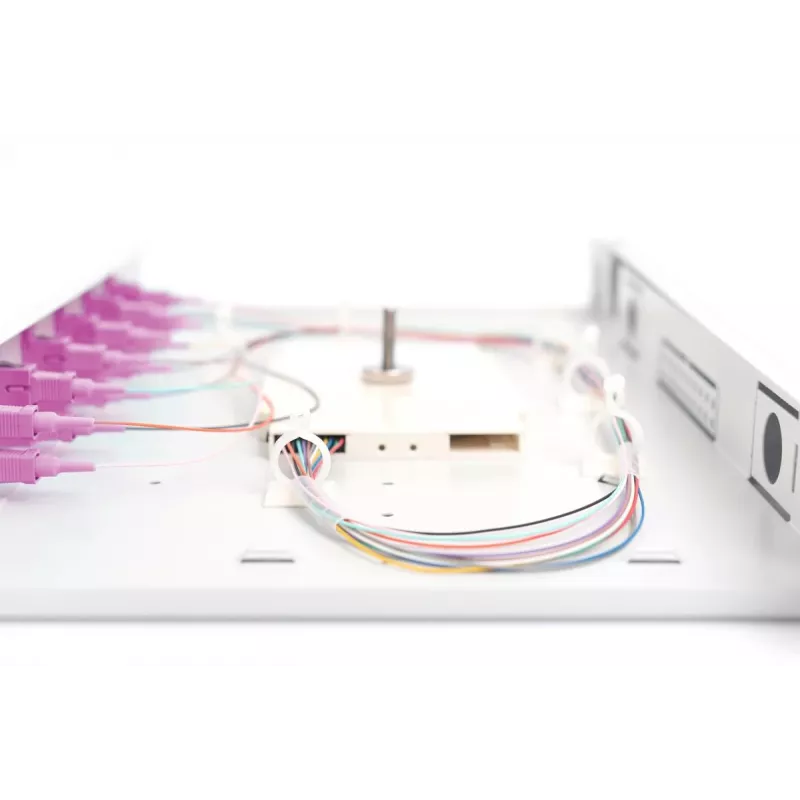 DIGITUS glasvezel-lasdoos SC OM4 1U 6xSC-DX cas. pigtails koppelingen