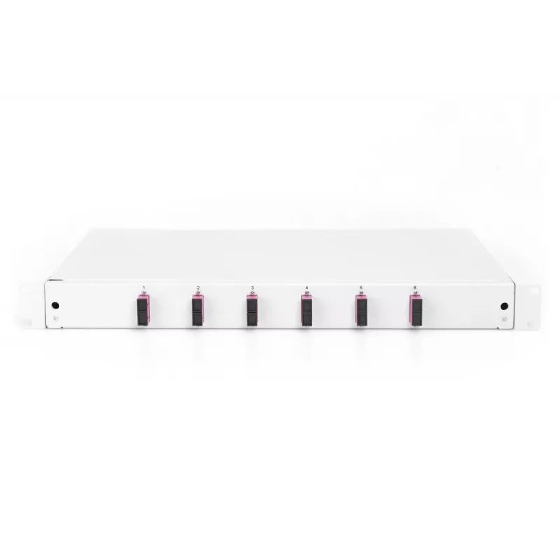 DIGITUS glasvezel-lasdoos SC OM4 1U 6xSC-DX cas. pigtails koppelingen