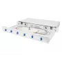 DIGITUS glasvezel-lasdoos LC OS2 1U 6xLC-DX met cassette, pigtails en koppelingen