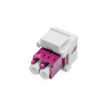 DIGITUS glasvezel LC/LC duplex-koppeling, multimode-OM4, keystone-module