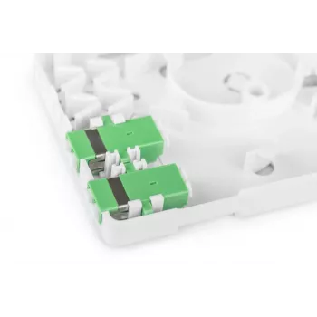 DIGITUS FTTH aansluitdoos, met 2x LC(APC) DX adapter, opbouwmontage