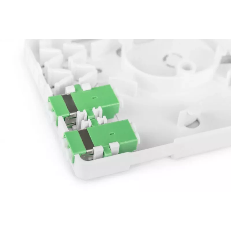 DIGITUS FTTH aansluitdoos, met 2x LC(APC) DX adapter, opbouwmontage