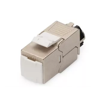 DIGITUS CAT6a keystone jack - afgeschermd, gereedschapsvrije aansluiting - intelligente kabelmanager - 24 stuks
