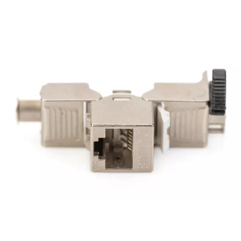 DIGITUS CAT6a keystone jack - afgeschermd, gereedschapsvrije aansluiting - intelligente kabelmanager - 24 stuks