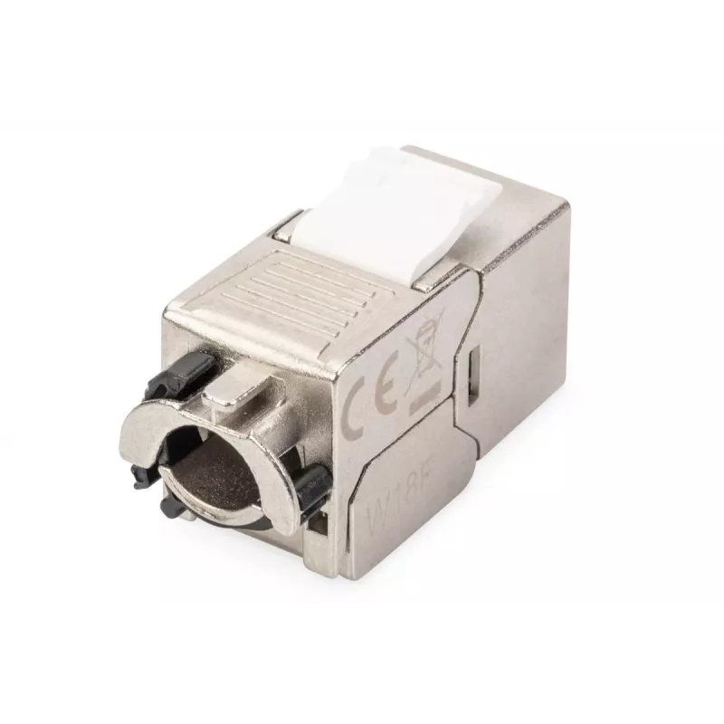 DIGITUS CAT6a keystone jack - afgeschermd, gereedschapsvrije aansluiting - intelligente kabelmanager - 24 stuks