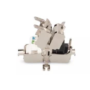 DIGITUS veldafsluitkoppeling CAT6A, 500 MHz voor AWG 22-26, volledig afgeschermd keystone-ontwerp, 26x35x80 mm