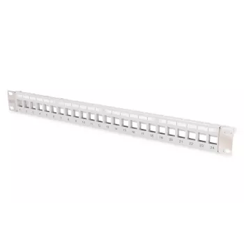 DIGITUS modulair patchpaneel voor keystone jack, 1U rackmontage – onbestukt