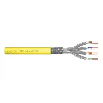 DIGITUS installatiekabel - Cat 7a - S/FTP - AWG 22/1 simplex - 100 m - geel
