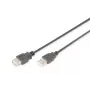 DIGITUS USB 2.0 verlengkabel, Type-A stekker/bus, 2m, USB 2.0-conform, zwart