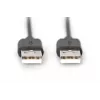 DIGITUS USB-verbindingskabel Type-A M/m 1,8 m USB 2.0 compatibel