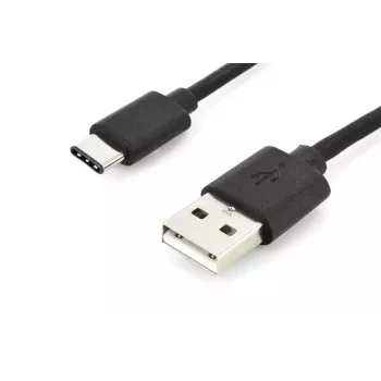 DIGITUS ASSMANN USB Type-C verbindingskabel, Type-C naar A M/M, 2 m 3A, 480MB, 2.0 versie, zwart