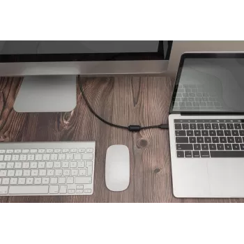 DIGITUS USB Type-C adapterkabel, Type-C naar DP M/M, 2 m 4K/60 Hz, 32,4 Gbit/s, CE, zwart