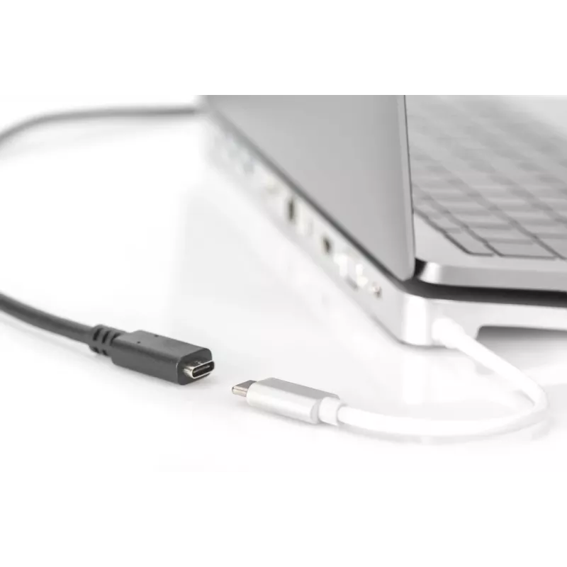 DIGITUS AK-300210-020-S USB-C verlengkabel, USB 2.0, USB-C male/female, 3 A, 2 m, zwart
