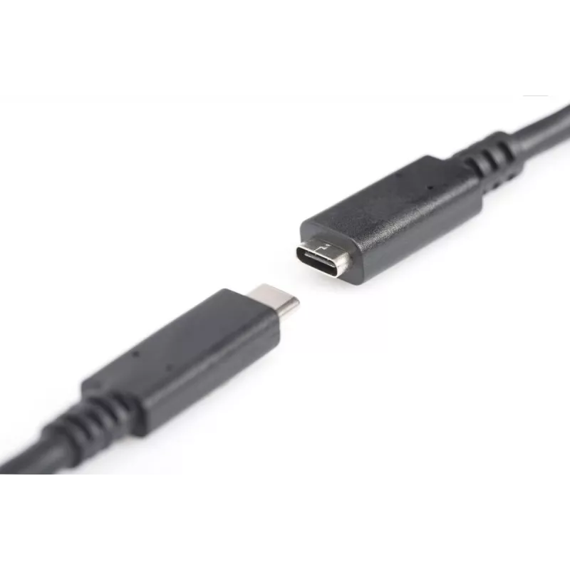 DIGITUS AK-300210-020-S USB-C verlengkabel, USB 2.0, USB-C male/female, 3 A, 2 m, zwart